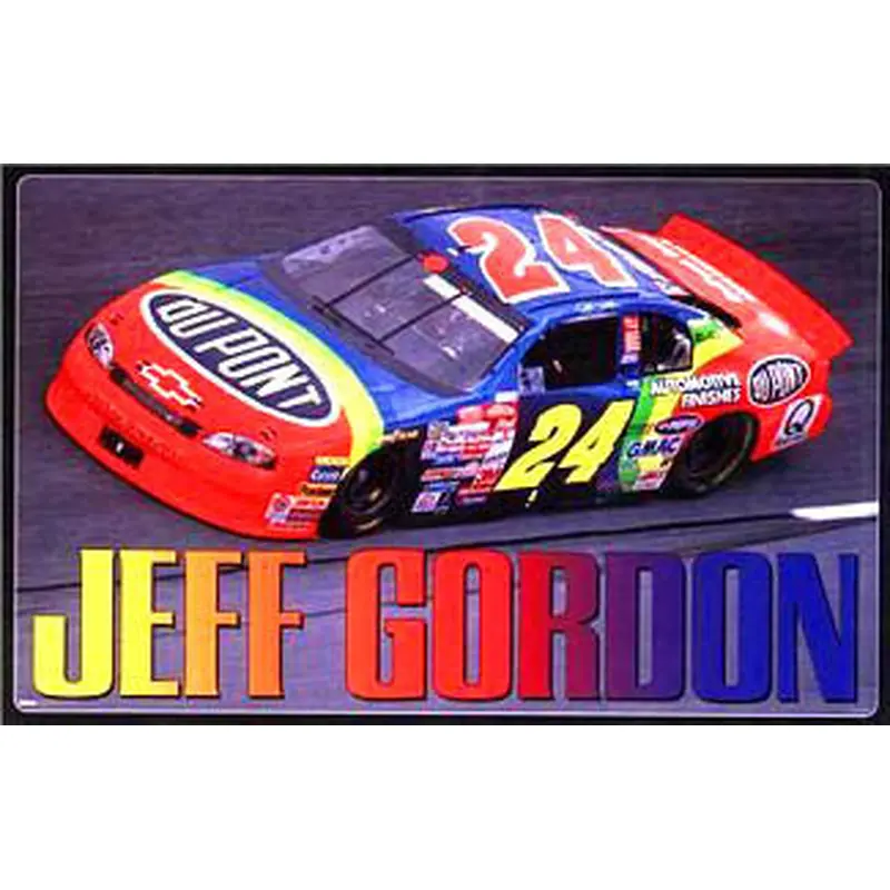 Jeff Gordon "Rainbow Action" NASCAR Racing Poster - Costacos 1998