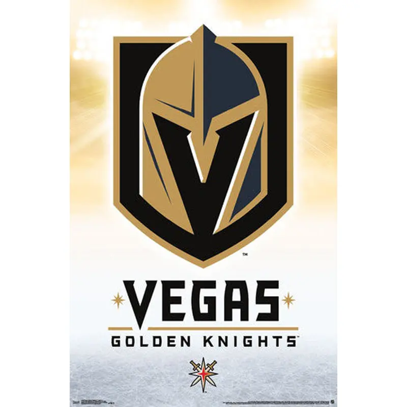 Vegas Golden Knights NHL Hockey Team Official Team Logo Poster - Trends International