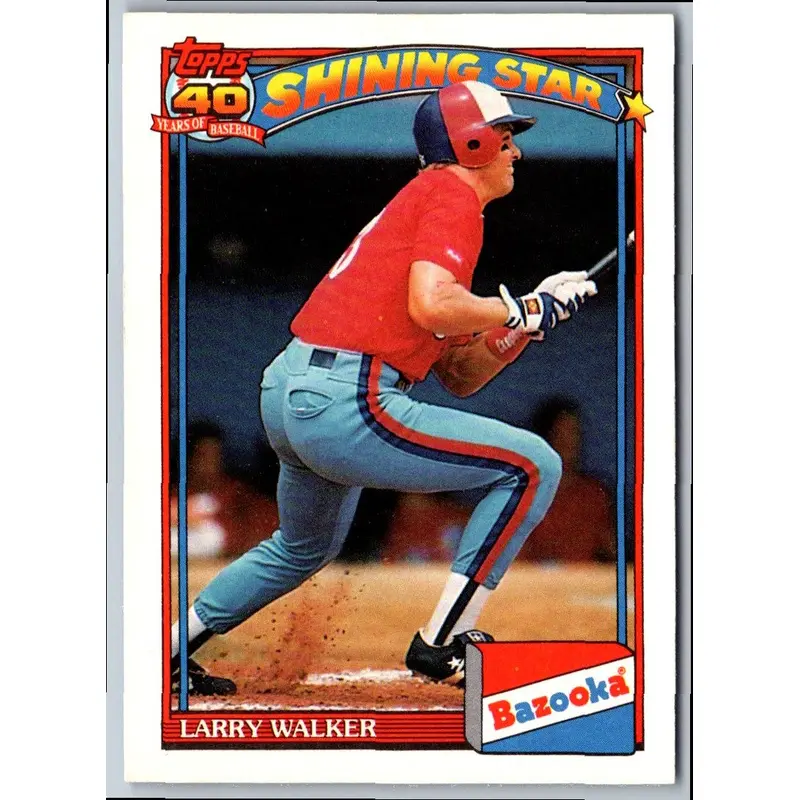 1991 Topps Bazooka Larry Walker #19