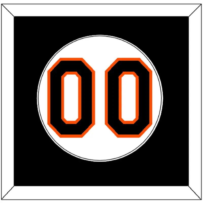 Baltimore Number - Home White (1998-2003) - Single Mat 2