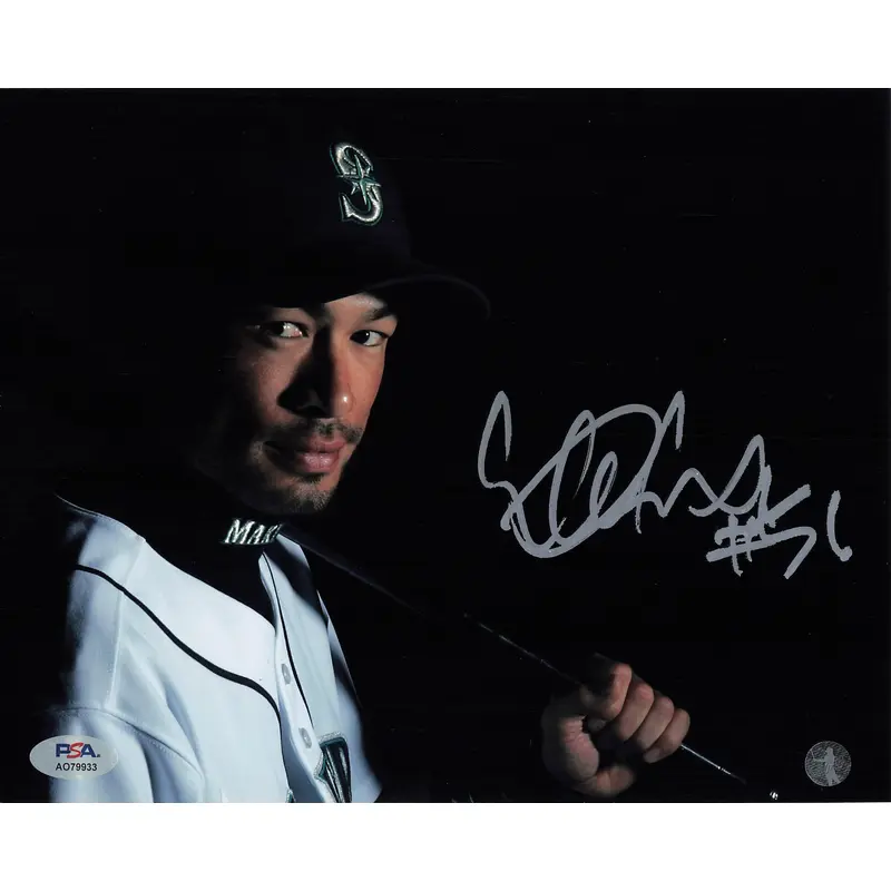 Ichiro Suzuki signed 8x10 photo PSA/DNA Seattle Mariners