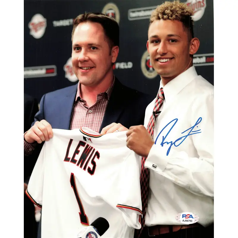 ROYCE LEWIS signed 8x10 photo PSA/DNA Minnesota Twins Autographed