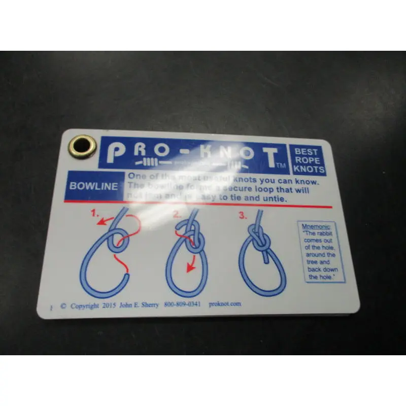 Used Pro-Knot Best Rope Knot Cards