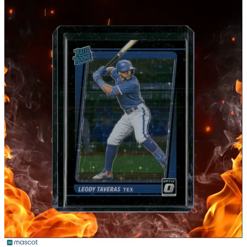 2021 Panini Donruss Optic Leody Taveras Black Stars Prizm Rated Rookie 101/149