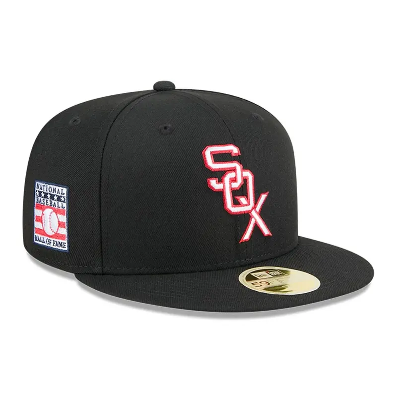 Chicago White Sox MLB 2025 Hall Of Fame Black 59FIFTY Fitted Cap