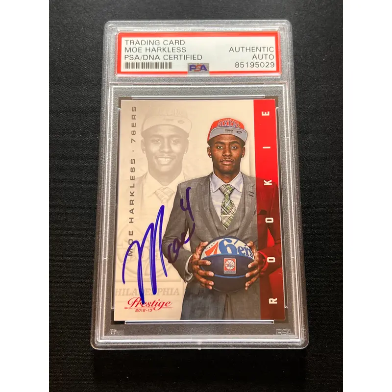 2012-13 Panini #216 Moe Harkless Signed Card AUTO PSA Slabbed