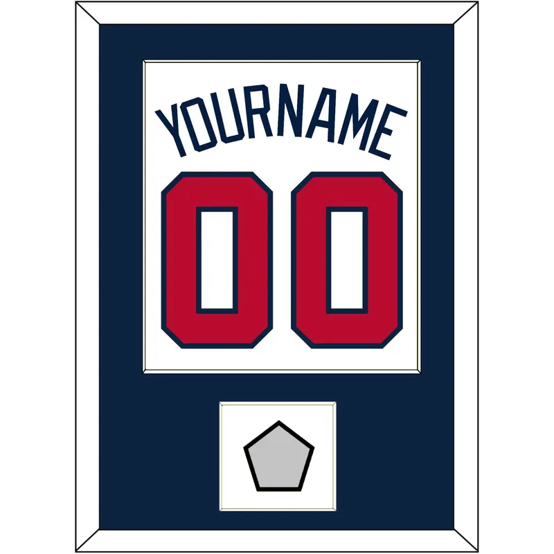 Atlanta Name, Number & World Series Champions Patch - Home White - Single Mat 2