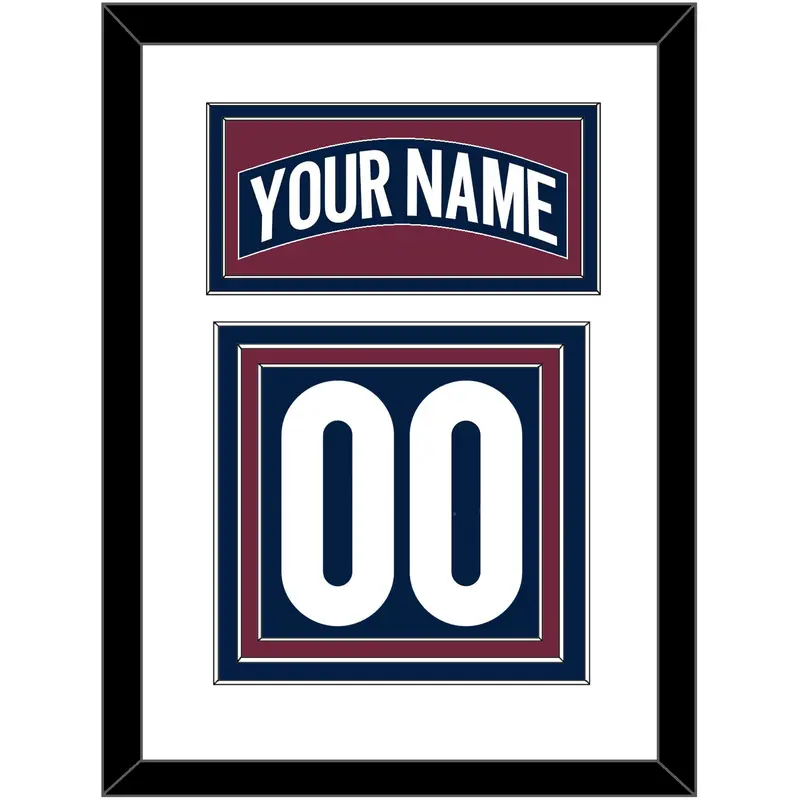 Colorado Nameplate & Number (Back) - Alternate Navy - Triple Mat 1