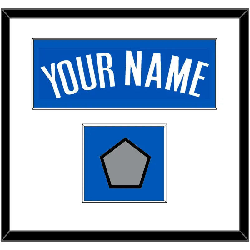 Dallas Name & Finals Patch - Road Blue (2010-2017) - Single Mat 1