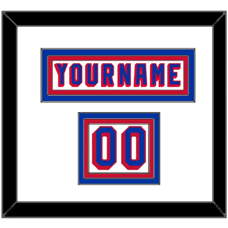 New York Nameplate & Number (Shoulder) - Home White (1978-1990) - Triple Mat 1