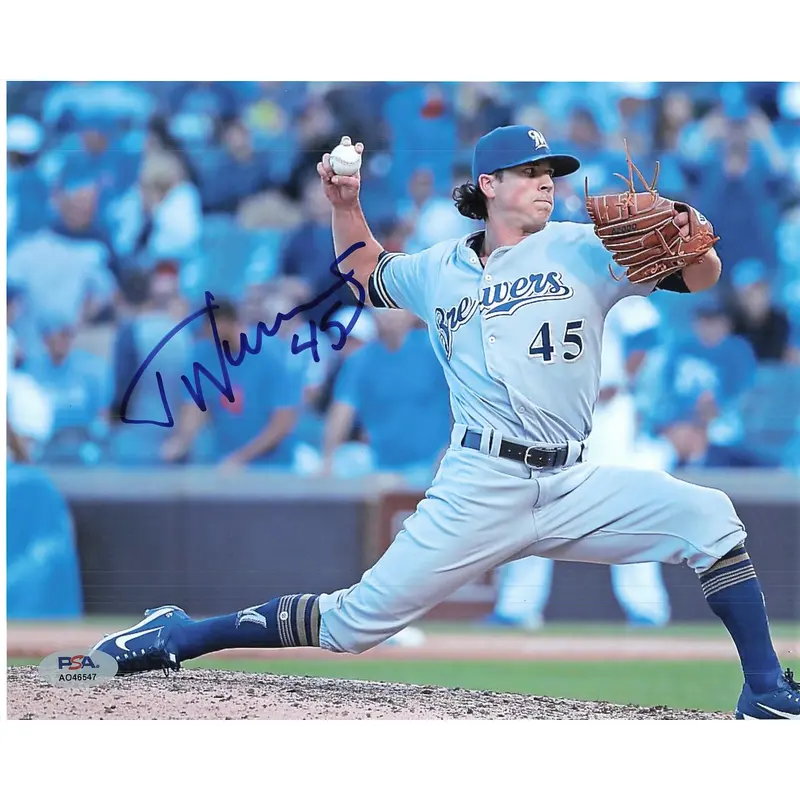 TAYLOR WILLIAMS signed 8x10 photo PSA/DNA Milwaukee Brewers Autographed