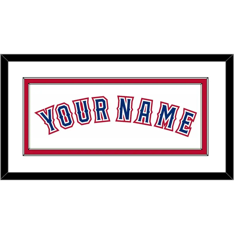Texas Name - Home White (2016-2019) - Double Mat 2