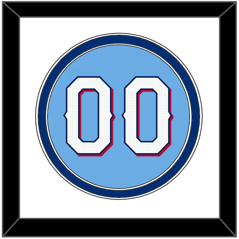 Texas Number - Alternate Powder Blue - Double Mat 1