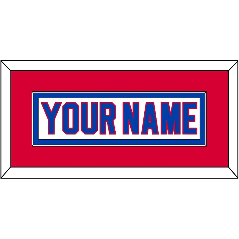 Washington Nameplate - 2011 Winter Classic White Jersey - Single Mat 2