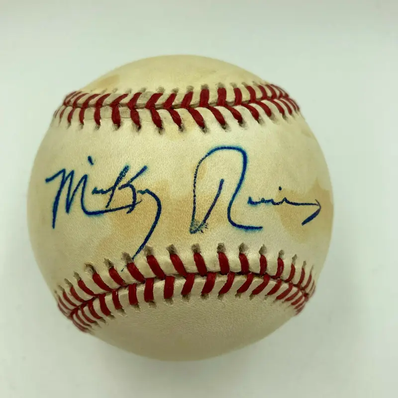 Mickey Rivers Signed Autographed Official Major League Baseball