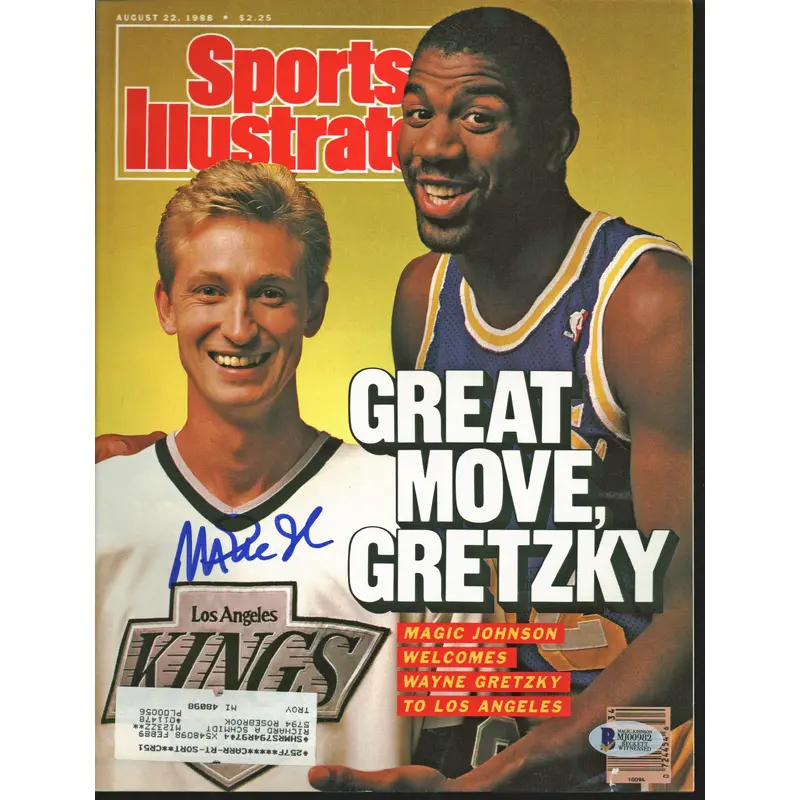 Lakers Magic Johnson Signed 1988 Sports Illustrated Magazine BAS #MJ00982