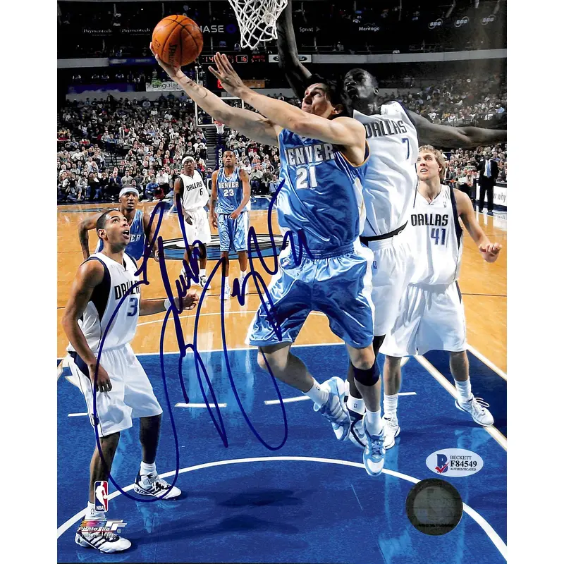 Nuggets Eduardo Najera Authentic Signed 8x10 Photo Autographed BAS #F84549