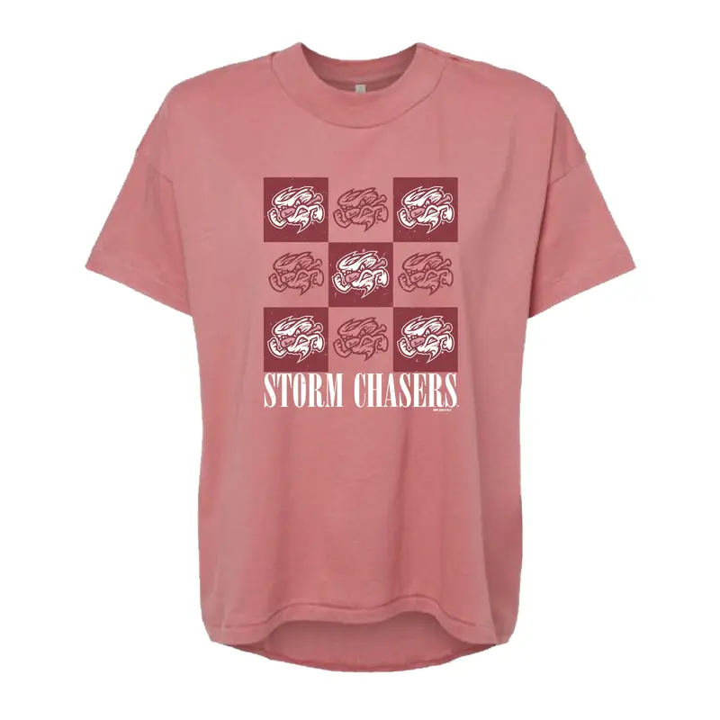 Omaha Storm Chasers Bimm Ridder Women's Mauve Lino Hi-Lo Tee