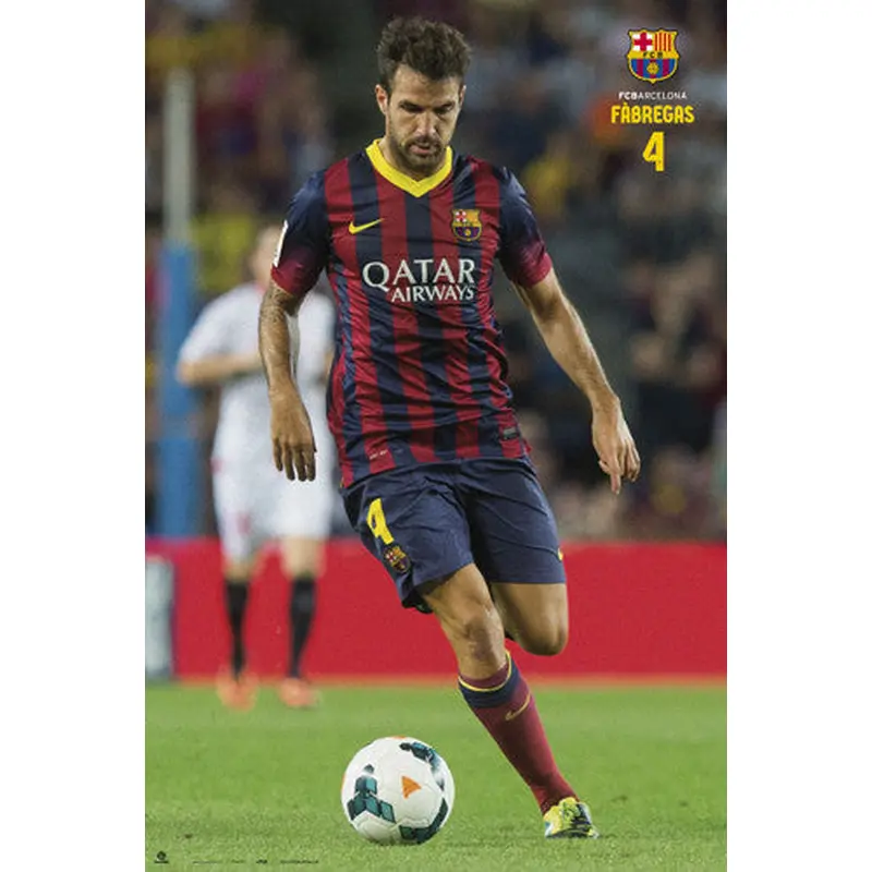 Cesc Fabregas "Fantastic" FC Barcelona Official La Liga Soccer Action Poster - G.E. (Spain)