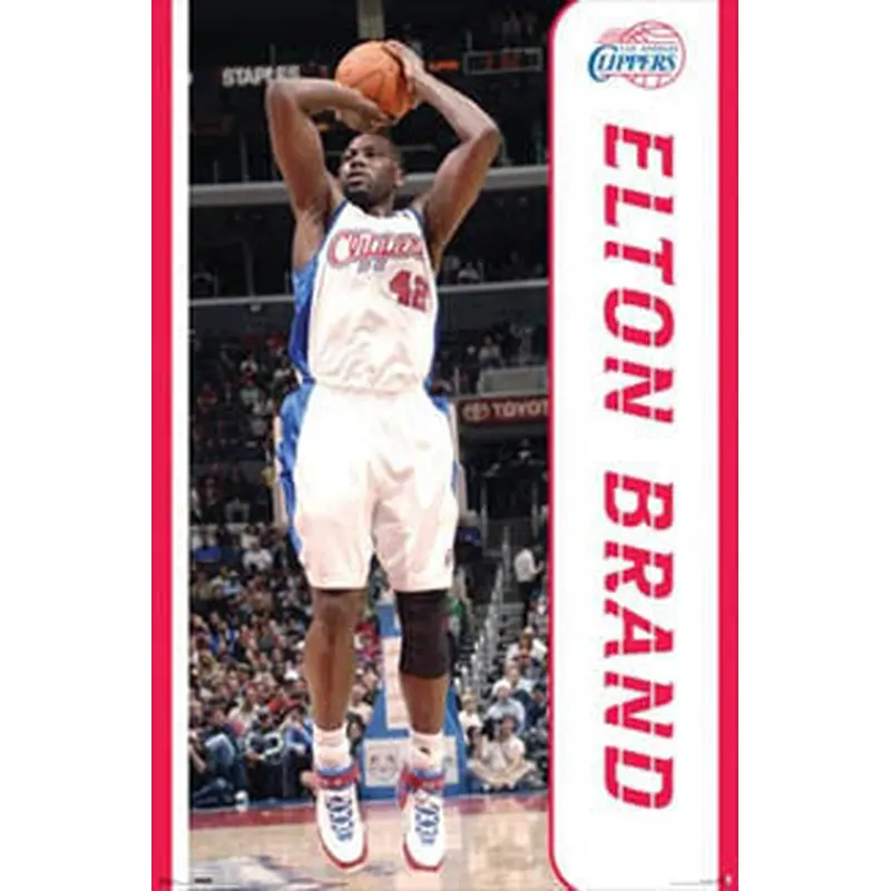 Elton Brand "Action" Los Angeles Clippers NBA Action Poster - Costacos 2007