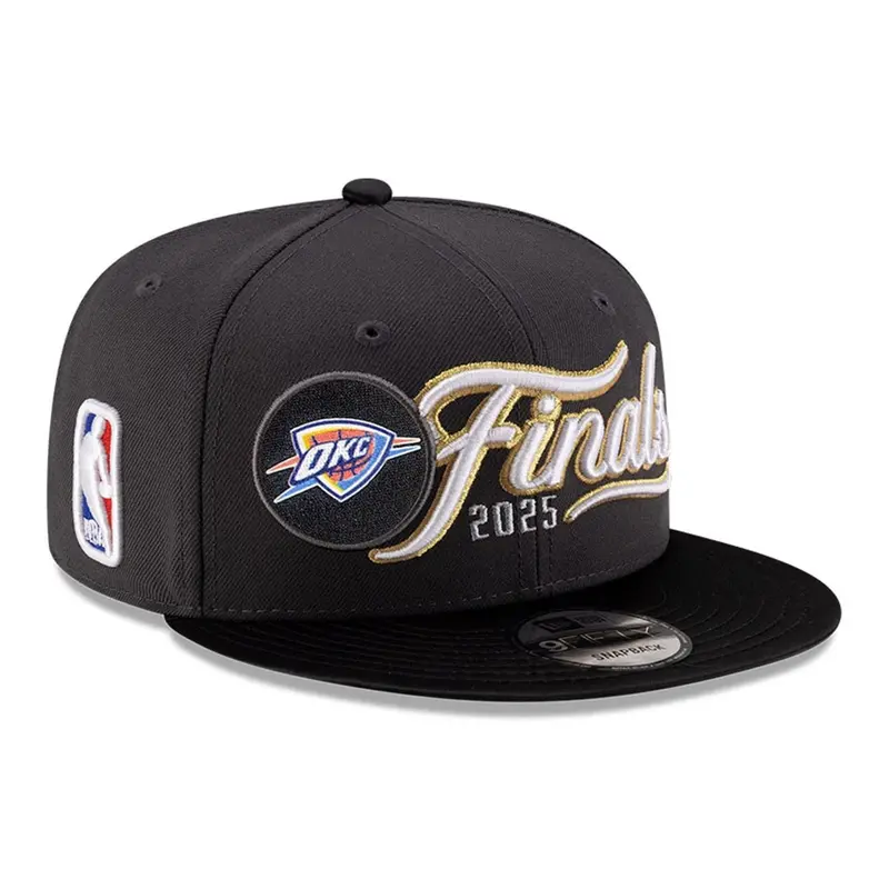 NBA Conference Finals 2025 Oklahoma City Thunder Dark Grey 9FIFTY Snapback Cap