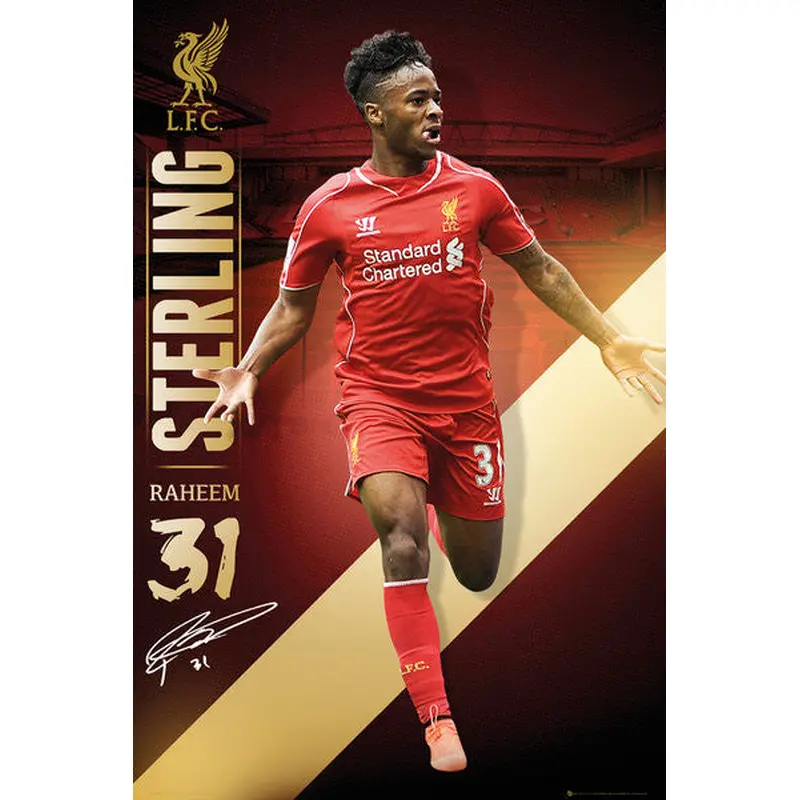 Raheem Sterling Liverpool FC Signature Series EPL Action Poster - GB Eye (UK)