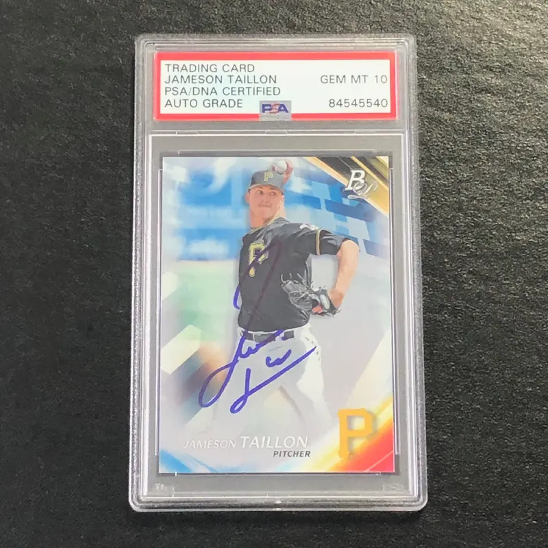 2017 Bowman Platinum #36 Jameson Taillon Signed Card PSA Slabbed Auto 10 Pirates