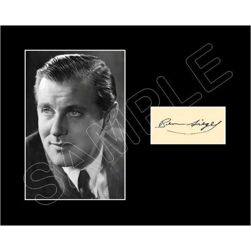Bugsy Siegel Matted Photo Display 8X10 - 2936