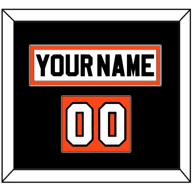 Philadelphia Nameplate & Number (Shoulder) - Home White (1983-2007) - Single Mat 2
