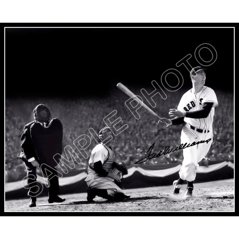 Ted Williams 8X10 Photo - Autographed Boston Red Sox - 820