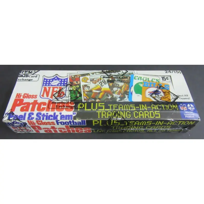1977 Fleer Football Patches Unopened Wax Box (BBCE)