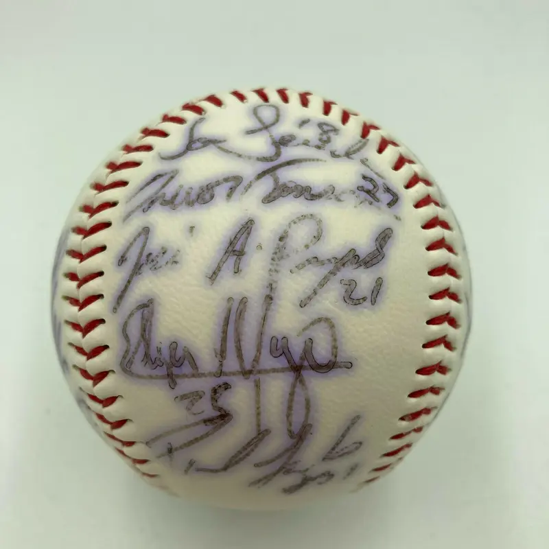 Albert Pujols Pre Rookie Peoria Chiefs Minor League Team Signed Baseball JSA