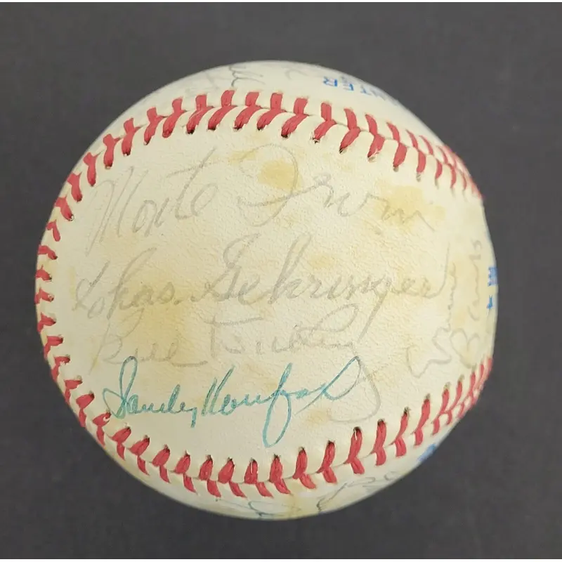 Sandy Koufax Hall Of Fame Multi Signed American League Baseball 25 Sigs Beckett