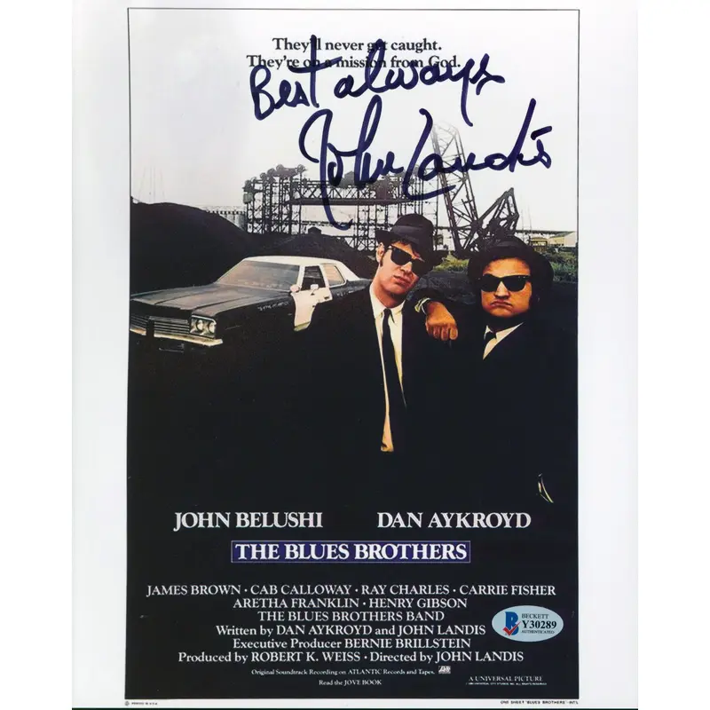 John Landis The Blues Brothers "Best Always" Signed 8x10 Photo BAS #Y30289