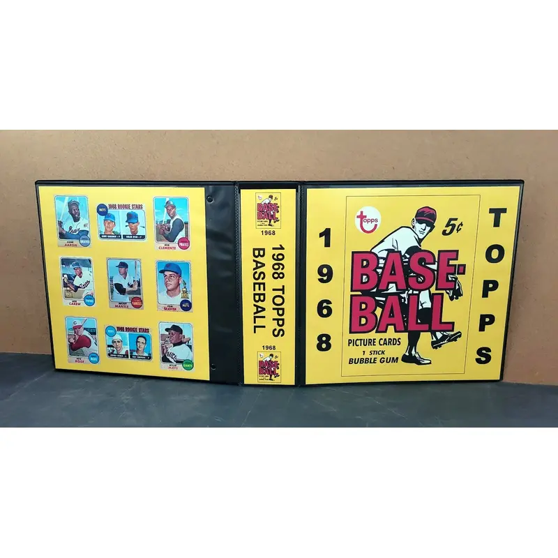 1968 Topps Baseball Cards Custom Made Album Binder Inserts 3 Sizes - 3537