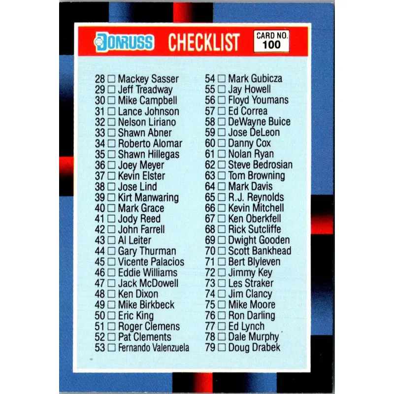 1988 Leaf Checklist #264