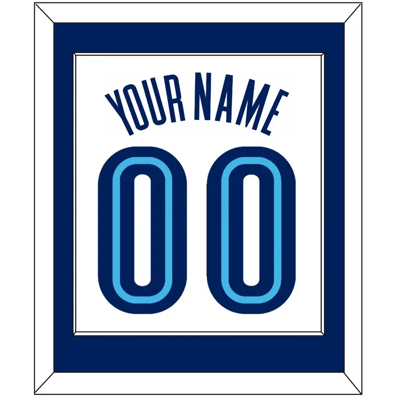 Villanova Basketball Name & Number - Home White (2005-2007) - Single Mat 1
