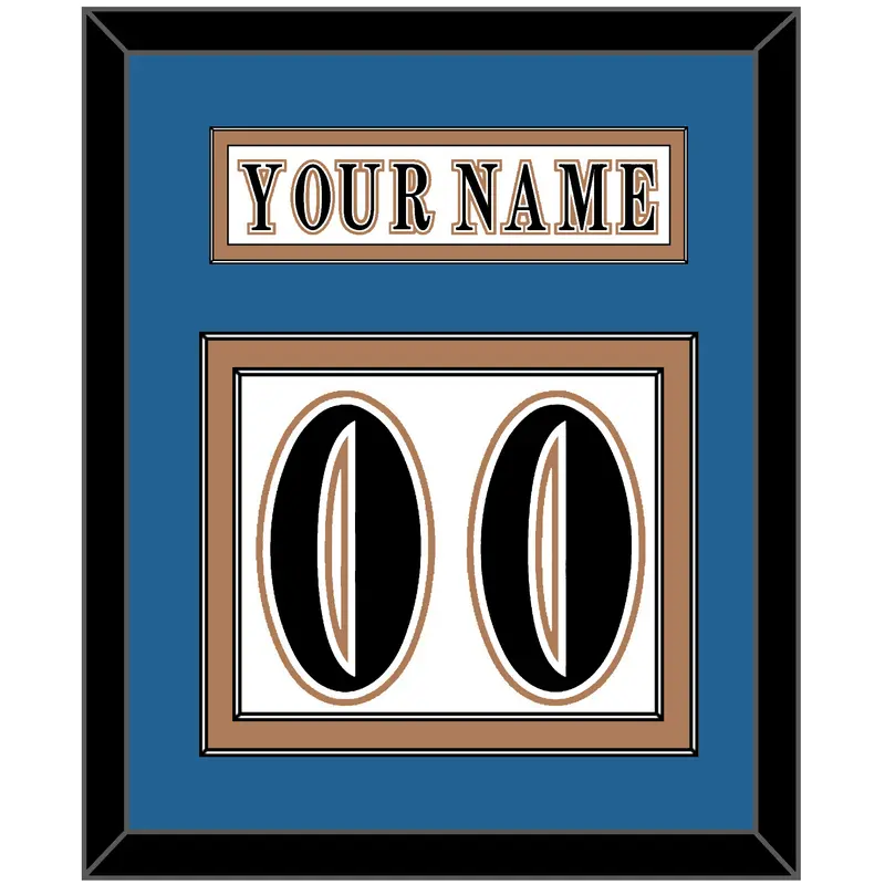 Washington Nameplate & Number (Back) - Home White (1995-2007) - Double Mat 2