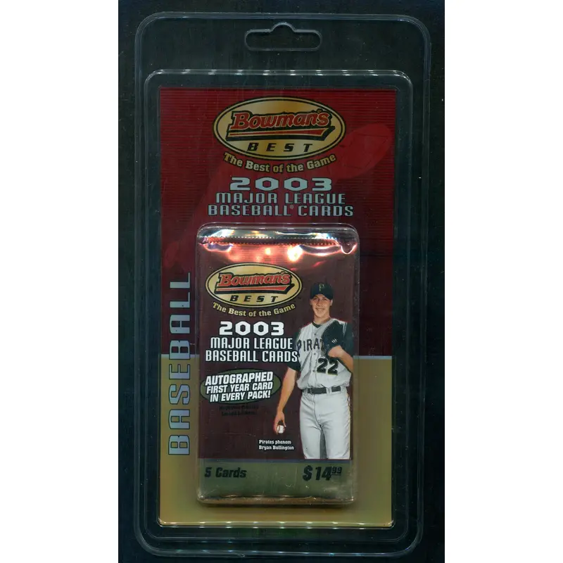 2003 Bowman's Best Baseball Unopened Blister Pack (1/5)