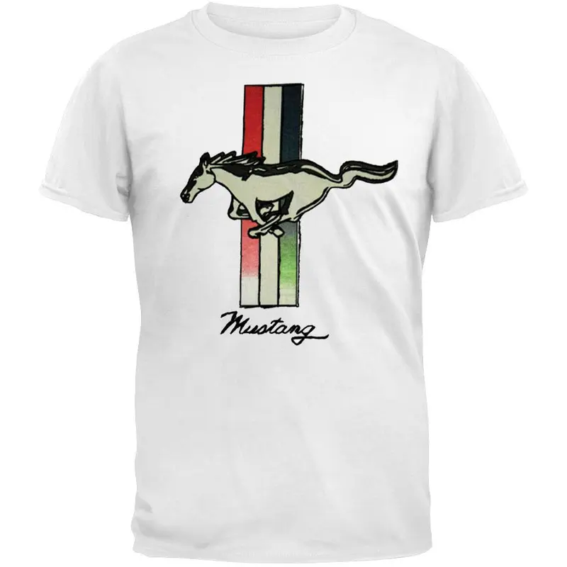 Ford - Large Vintage Mustang Logo T-Shirt