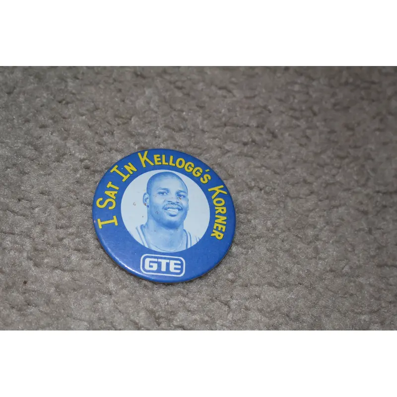 Clark Kellogg Vintage Indiana Pacers Pinback Button