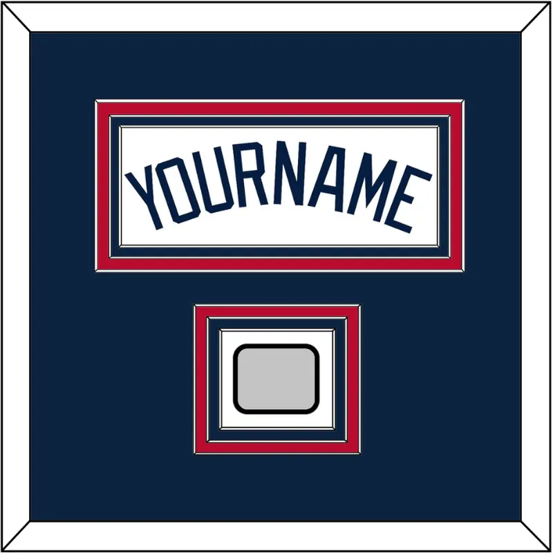 Atlanta Name & World Series Champions Patch - Home White - Triple Mat 3
