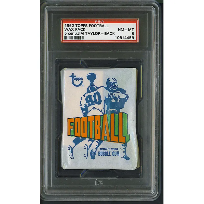 1972 Topps Football Unopened Series 3 Wax Pack PSA 8