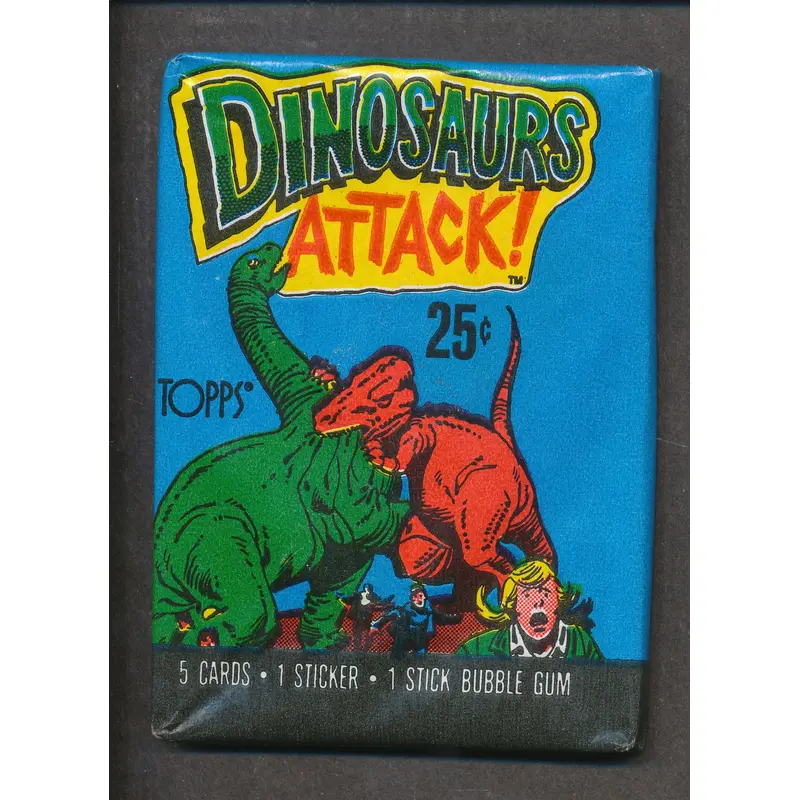 1988 Topps Dinosaurs Attack Unopened Wax Pack