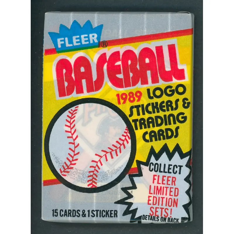 1989 Fleer Baseball Unopened Wax Pack