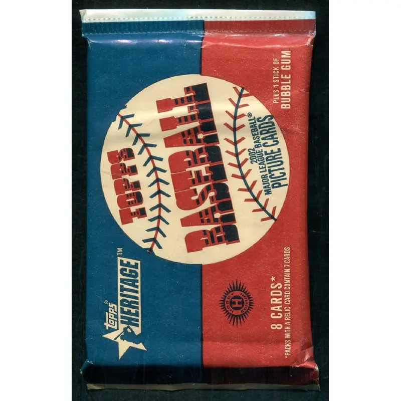 2002 Topps Heritage Baseball Unopened Pack (Hobby) (8)