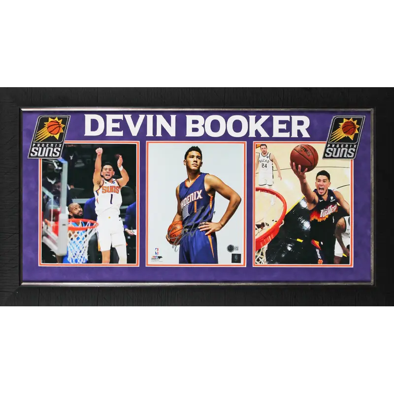 Suns Devin Booker Authentic Signed 8x10 Framed Photo Autographed BAS #BP50721