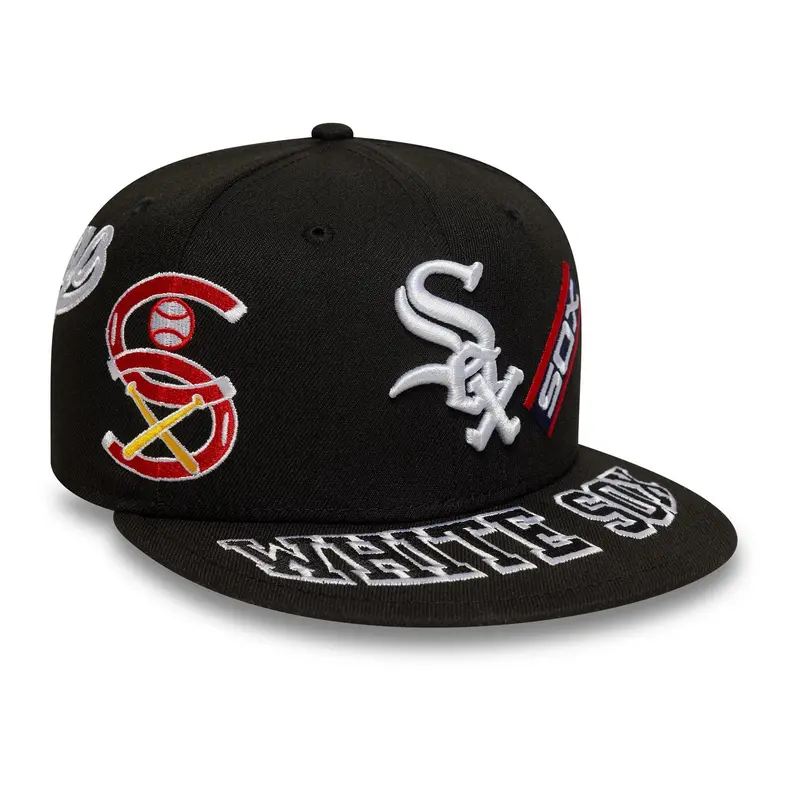 Chicago White Sox MLB All Over Black 59FIFTY Fitted Cap