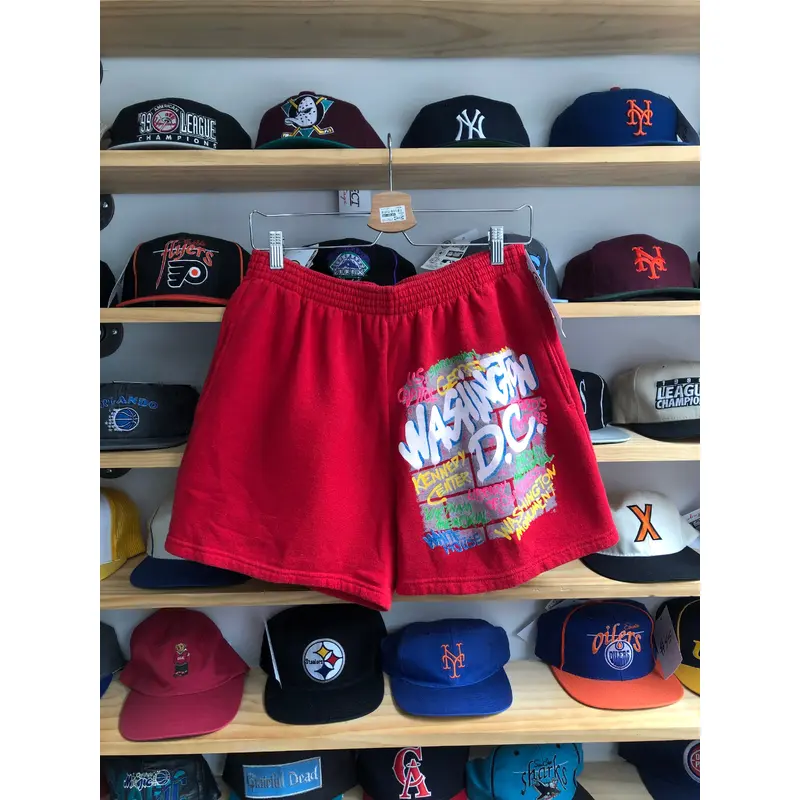 Vintage Washington D.C. Graffiti Sweat Shorts Size 32