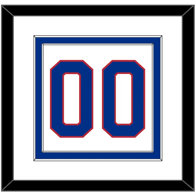 United States Mens Hockey Number - 1980 Olympics Home White - Double Mat 2